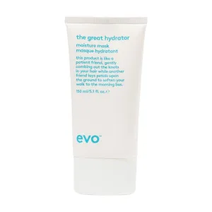EVO The Great Hydrator Moisture Hair Mask - Moisturise, Add Softness & Shine, Nourishing & Hydrating Treatment for Dry Hair - 150ml / 5.1fl.oz