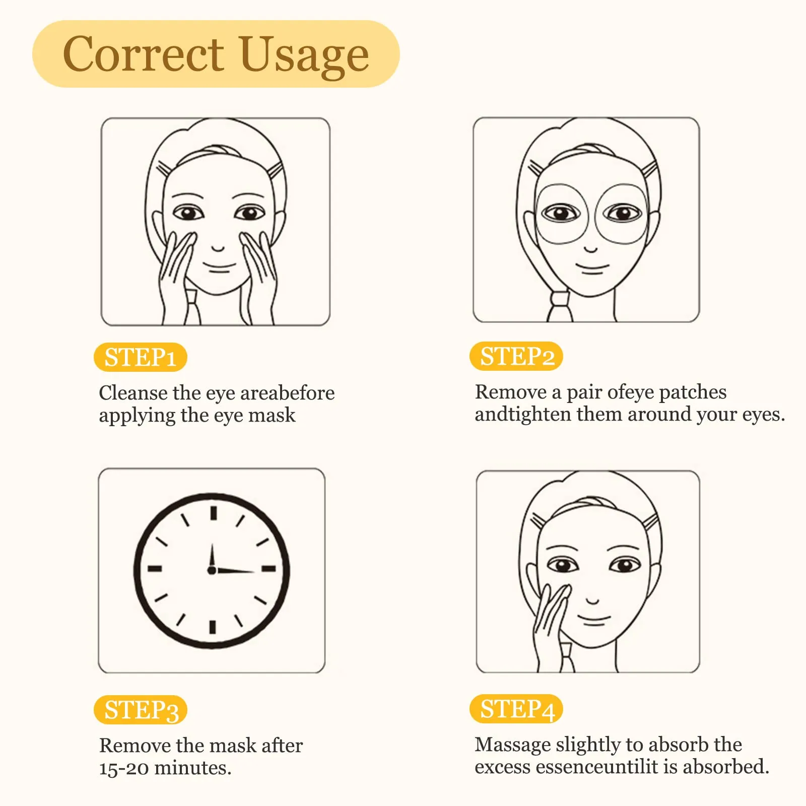 Eye Mask, Under Eye Patches 30 Pairs- Dark Circles, Puffy Eyes Treatments–Reduce Wrinkles and Fine Lines, Hydrating and Anti-Wrinkle Effect Under-Eye Patches with Hyaluronic Acid and Collagen (Osmanthus Fragrans)