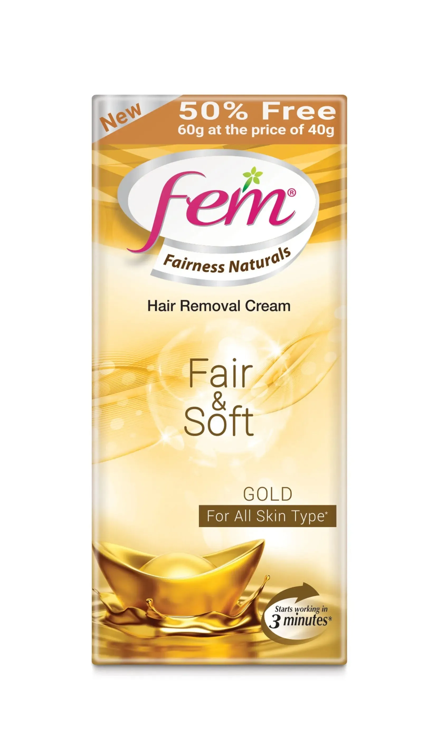 Fem hair removal cream Gold - 40gm