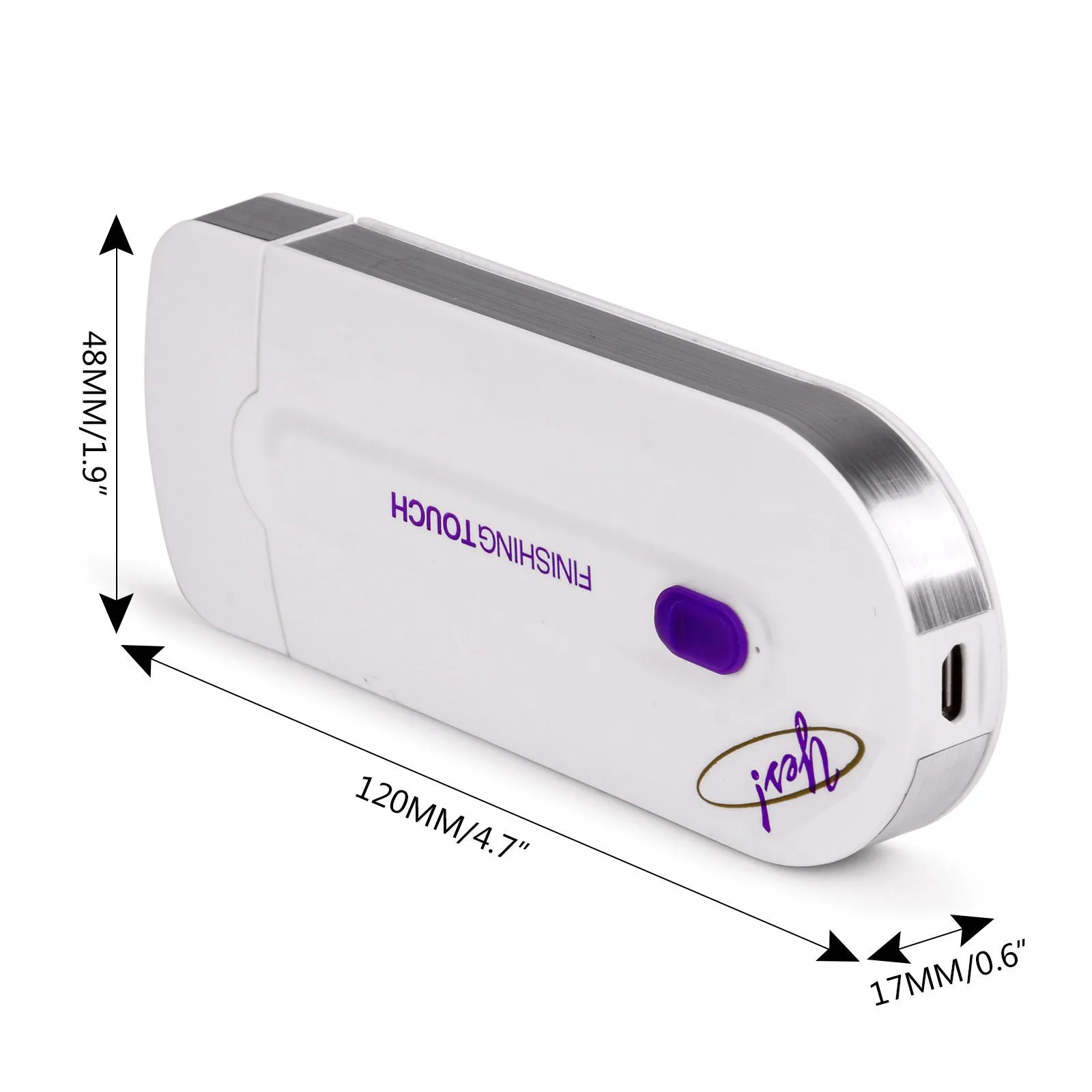 Finishing Touch Hair Remover As Seen on TV Instant & Pain Free Hair Removal with Laser Sensor Light Safely Shaver