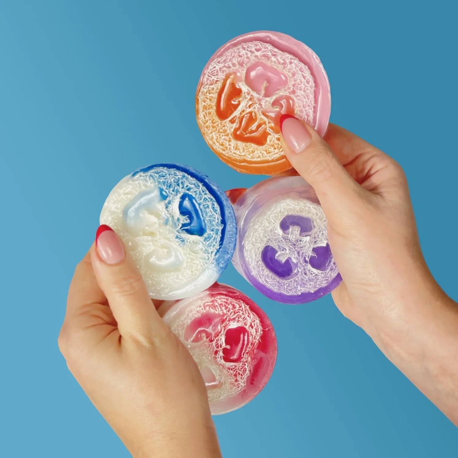 FLOWER POWER Loofah Soap Collection
