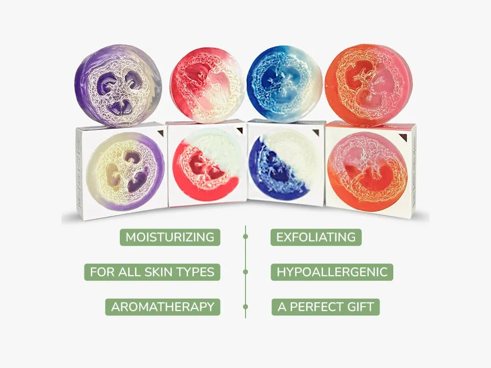 FLOWER POWER Loofah Soap Collection