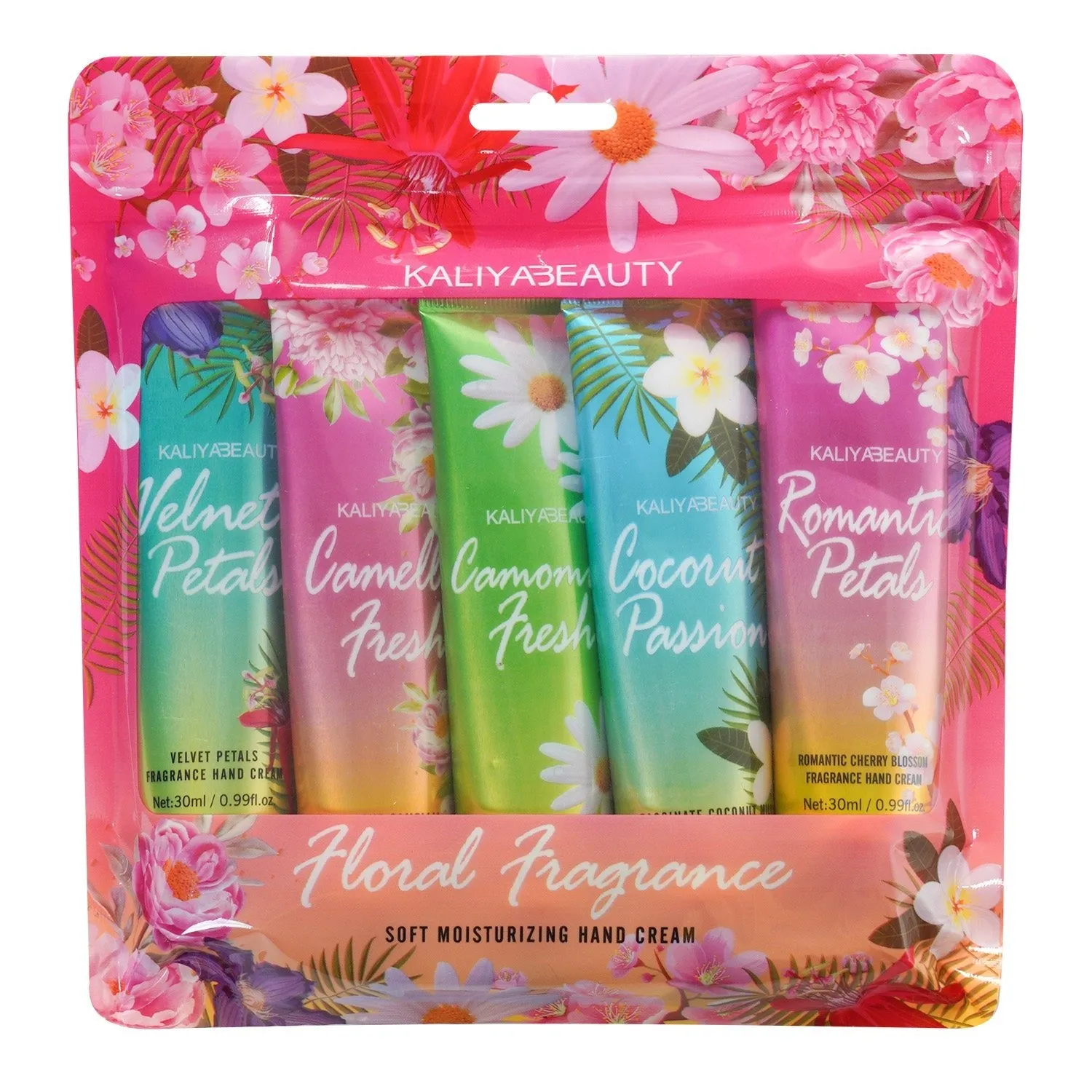 Flower Scent Soft Moisture Hand Cream 5pcs