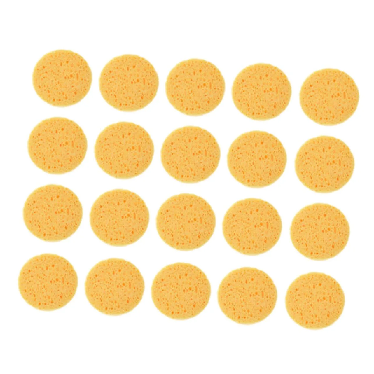 FRCOLOR 100pcs Makeup Puff Pads for Cosmetic Application and Skin Cleansing Sponges for Easy Makeup Removal for Beginners and Professionals