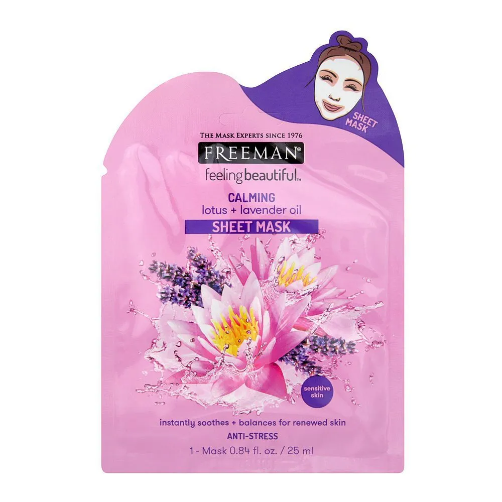 Freeman Calming Lotus   Lavender Oil Sheet Mask