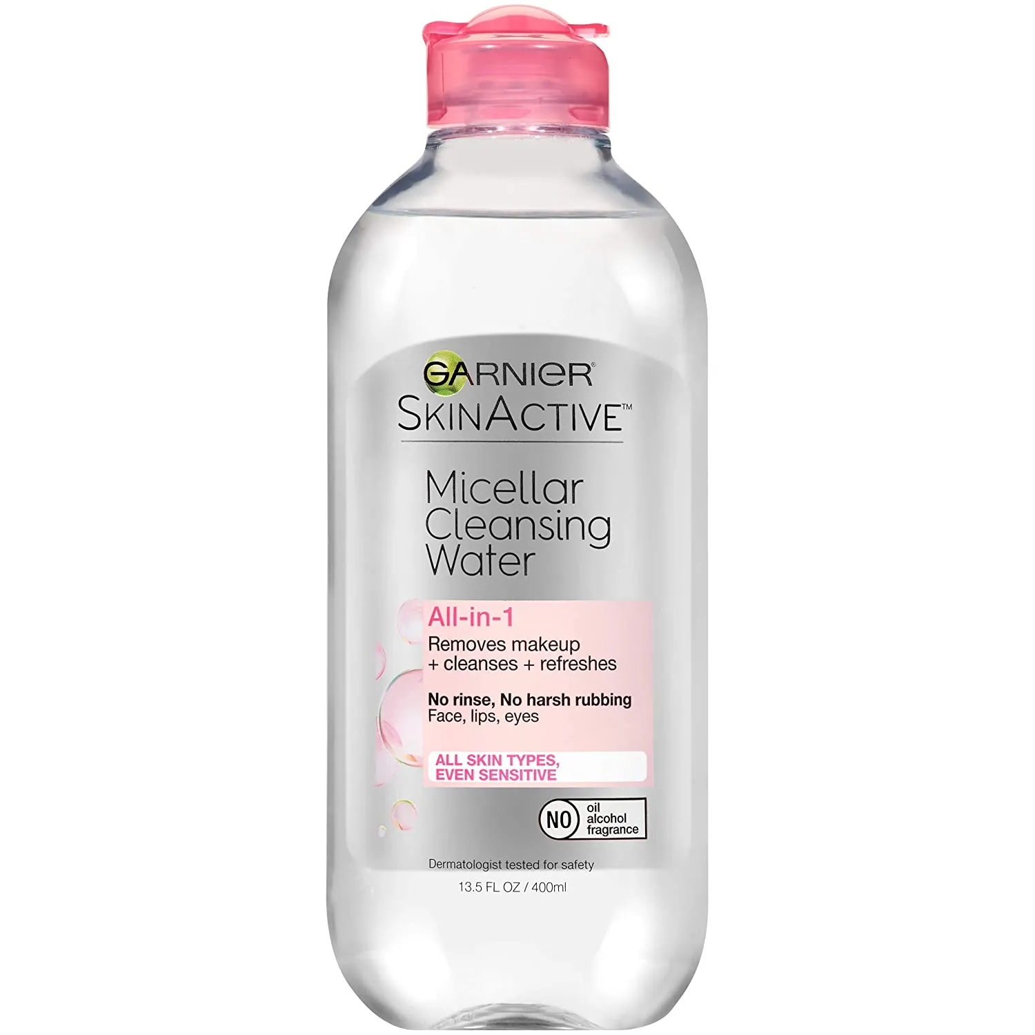 Garnier SkinActive Micellar Cleansing Water, For All Skin Types, 13.5 Fl Oz