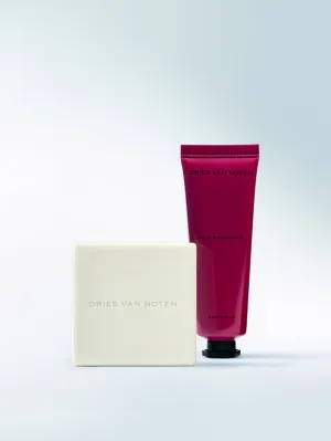 Gift set of hand cream and soap