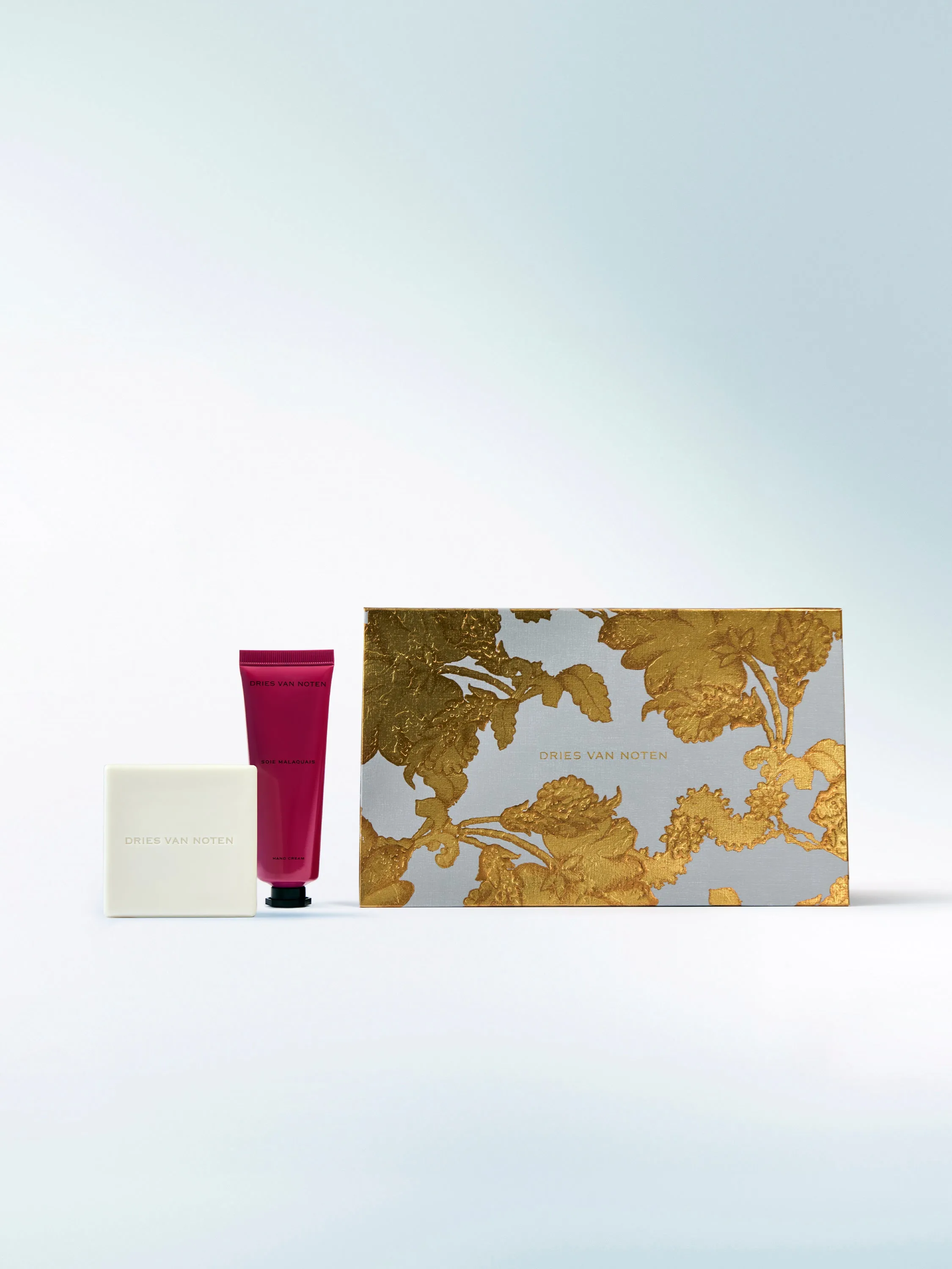 Gift set of hand cream and soap