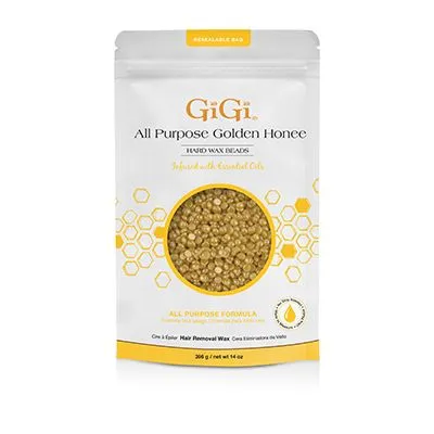GiGi All Purpose Golden Honee Hard Wax Beads 14 oz