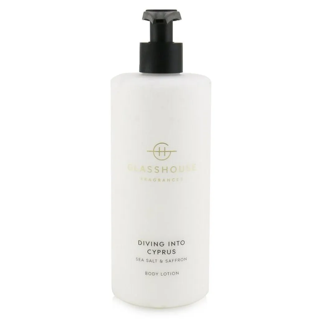 GLASSHOUSE - Body Lotion - Diving Into Cyprus (Sea Salt & Saffron)