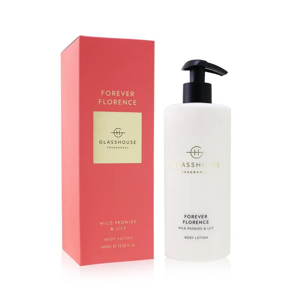 GLASSHOUSE - Body Lotion - Forever Florence (Wild Peonies & Lily)