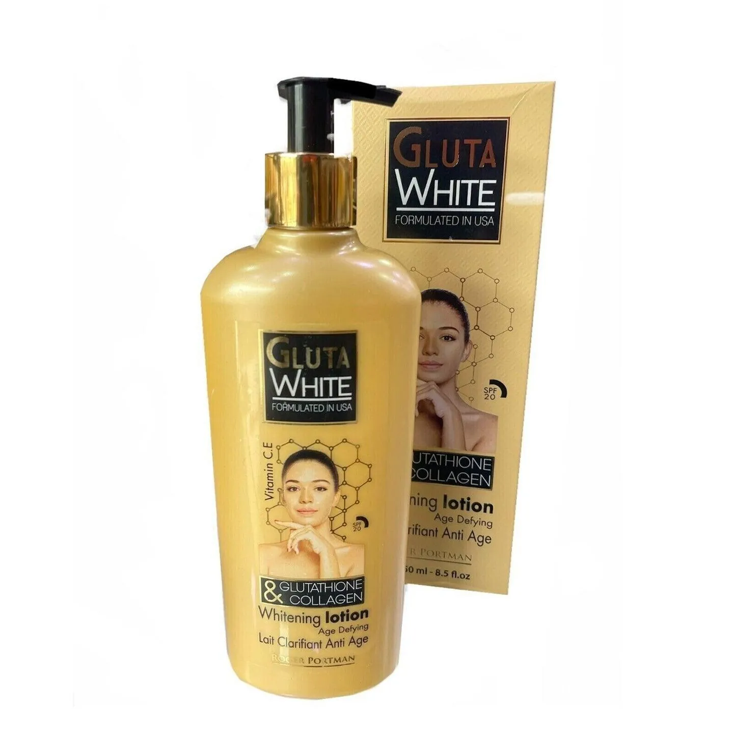 Gluta White Glutathione & Collagen Whitening Body Lotion - 250ml