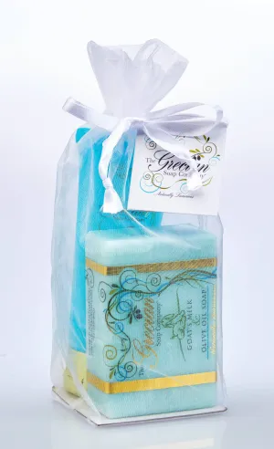 Goat Milk Relaxation Organic Soap and Lotion Gift Set: Island Citrus