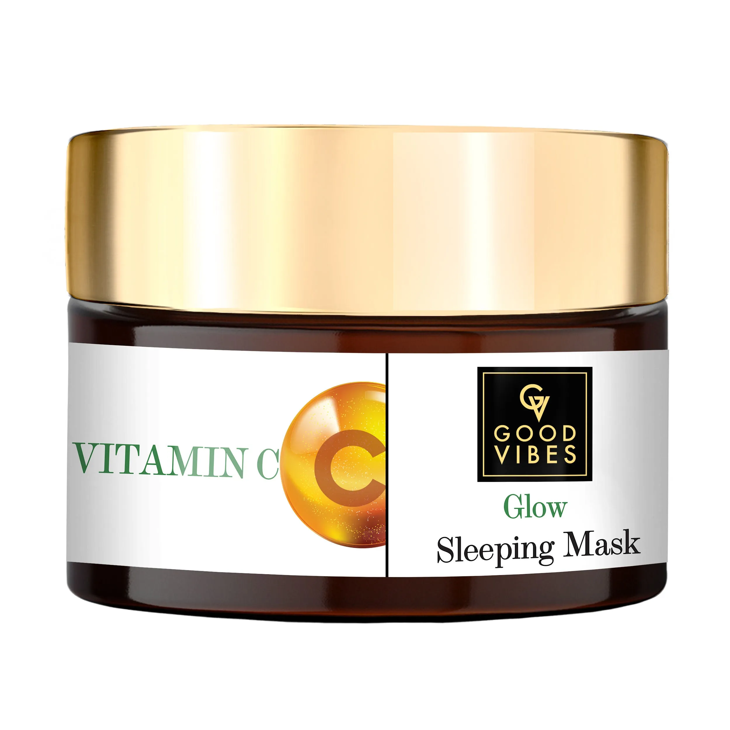 Good Vibes Vitamin C Glow Sleeping Mask | Purifying, Skin Radiance | No Parabens, No Sulphates, No Mineral Oil, No Animal Testing (50 gm)
