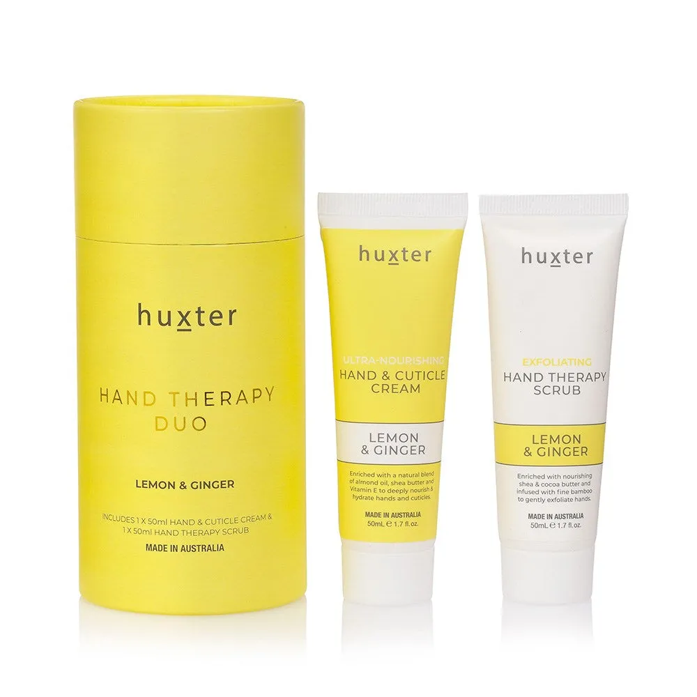 Hand Therapy Duo - Pale Yellow - Lemon & Ginger
