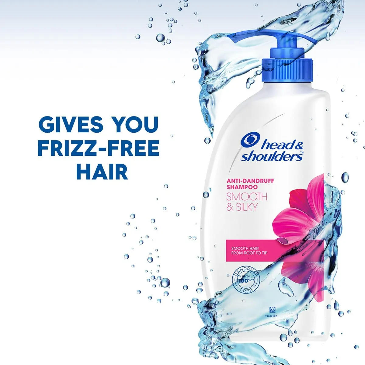 Head & Shoulders Smooth and Silky Anti Dandruff Shampoo for Women and Men