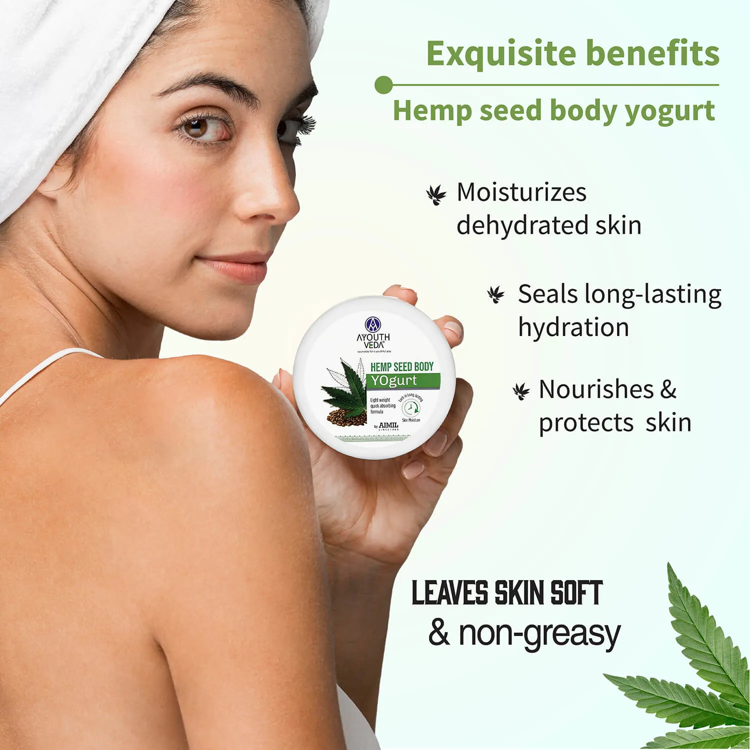 Hemp Collection ( Hemp Seed under eye gel 15g , Bodyogurt 200g, Wrinkle cream 50g )