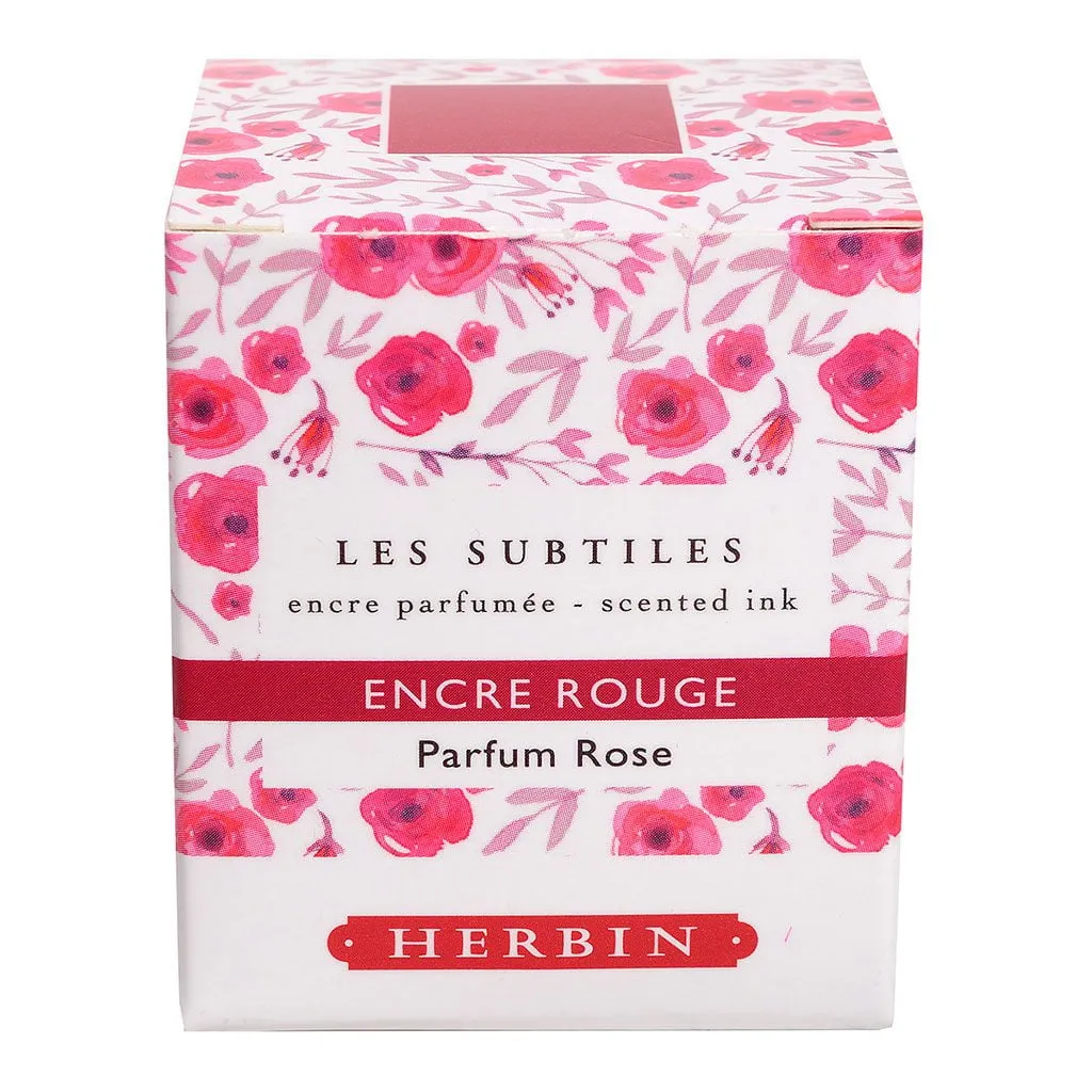 Herbin Scented Ink 30ml Red, Rose Scent