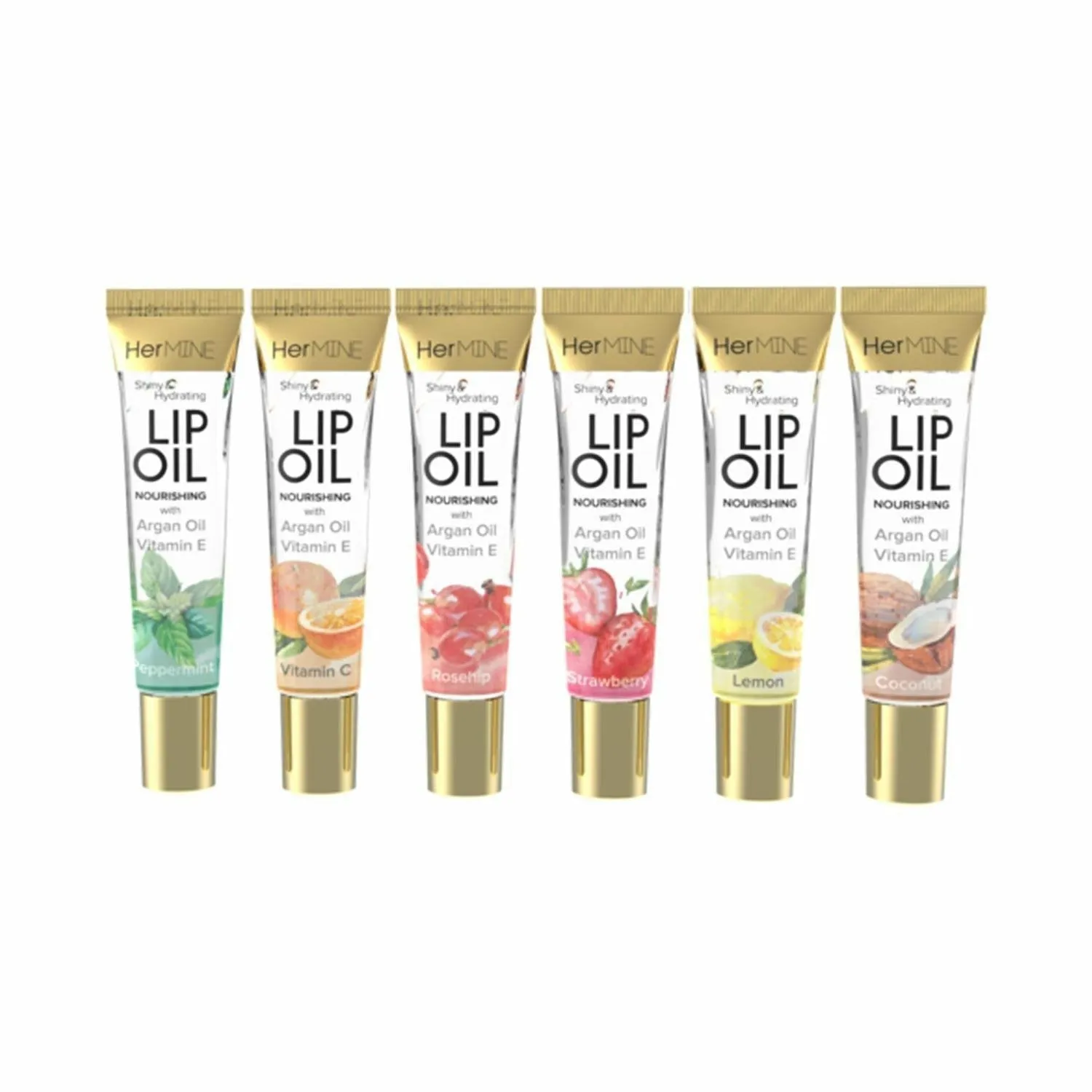 HerMine Lip Oil with Argan Oil & Vitamin E