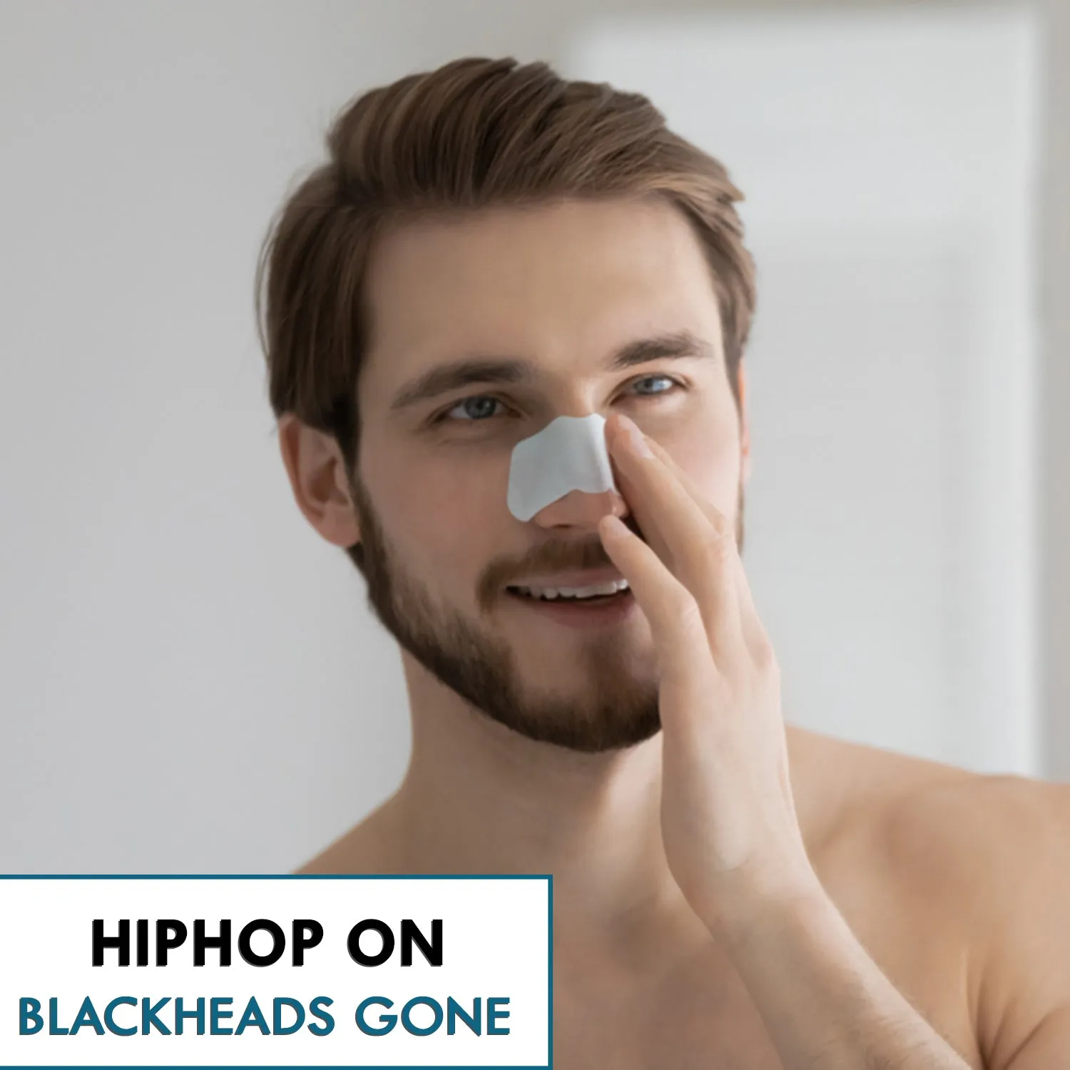 HipHop Blackhead Remover Nose Strips for Men (Activated Charcoal, 6 Strips)   Body Wax Strips (Choco Extract, 8 Strips)
