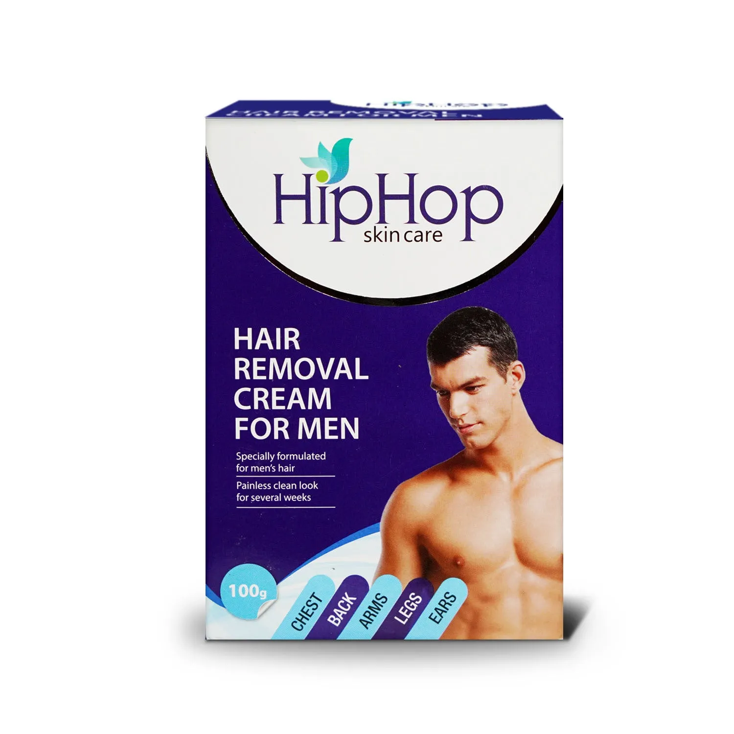 HipHop Blackhead Remover Nose Strips for Men (Activated Charcoal, 6 Strips)   Hair Removal Cream for Men (Aleo Vera, 100gm)