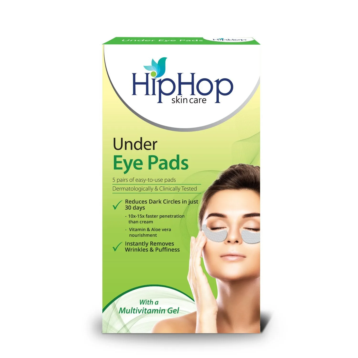 HipHop Body Wax Strips (Choco Extract, 8 Strips)   Under Eye Pads (Multivitamin Gel, 5 Pairs)