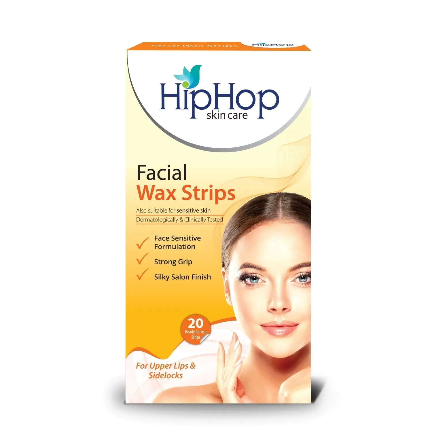 HipHop Facial Wax Strips (Argan Oil, 20 Strips)   Body Wax Strips (Aloe Vera, 8 Strips)