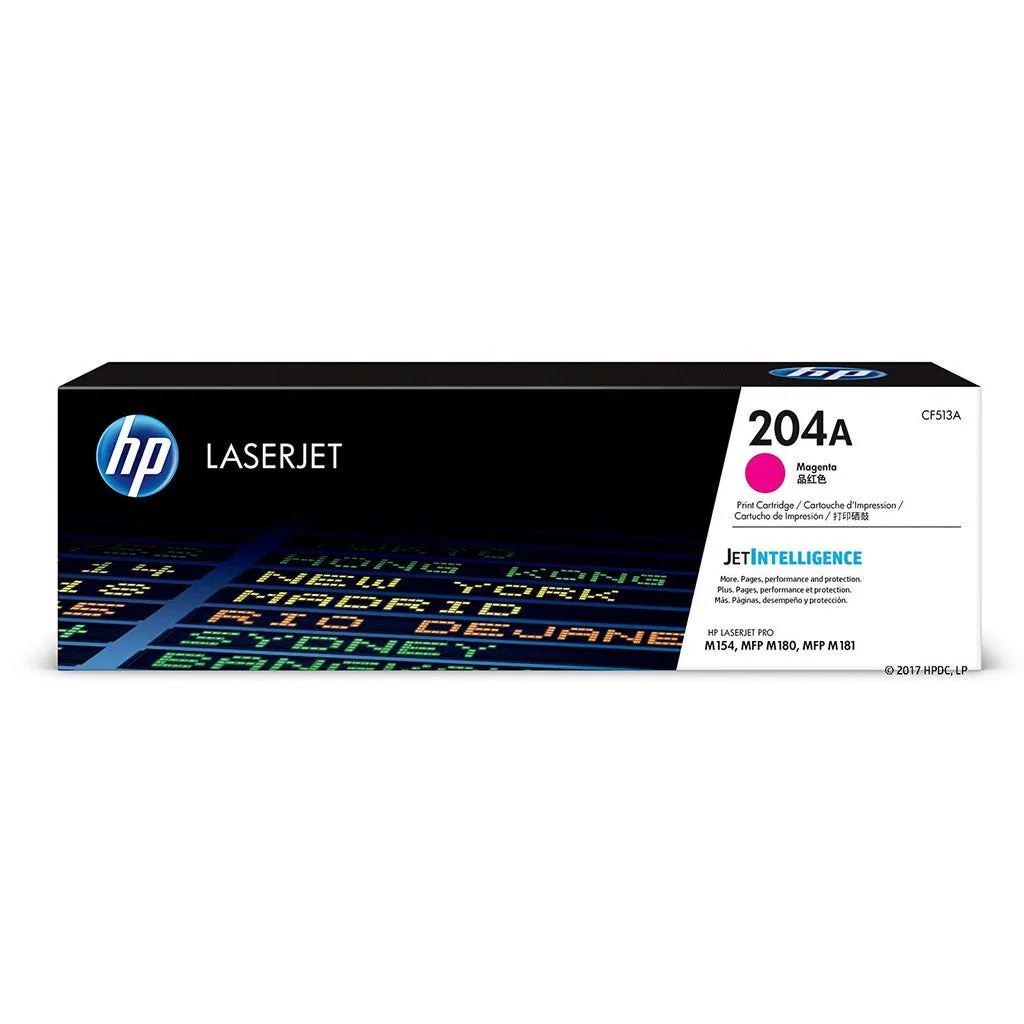 HP 204A Toner Cartridge (Black/Cyan/Magenta/Yellow)
