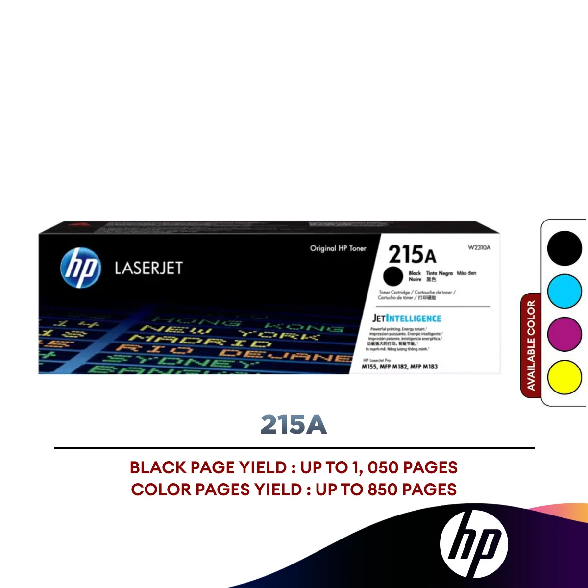 HP 215A Toner Cartridge (Black/Cyan/Magenta/Yellow)