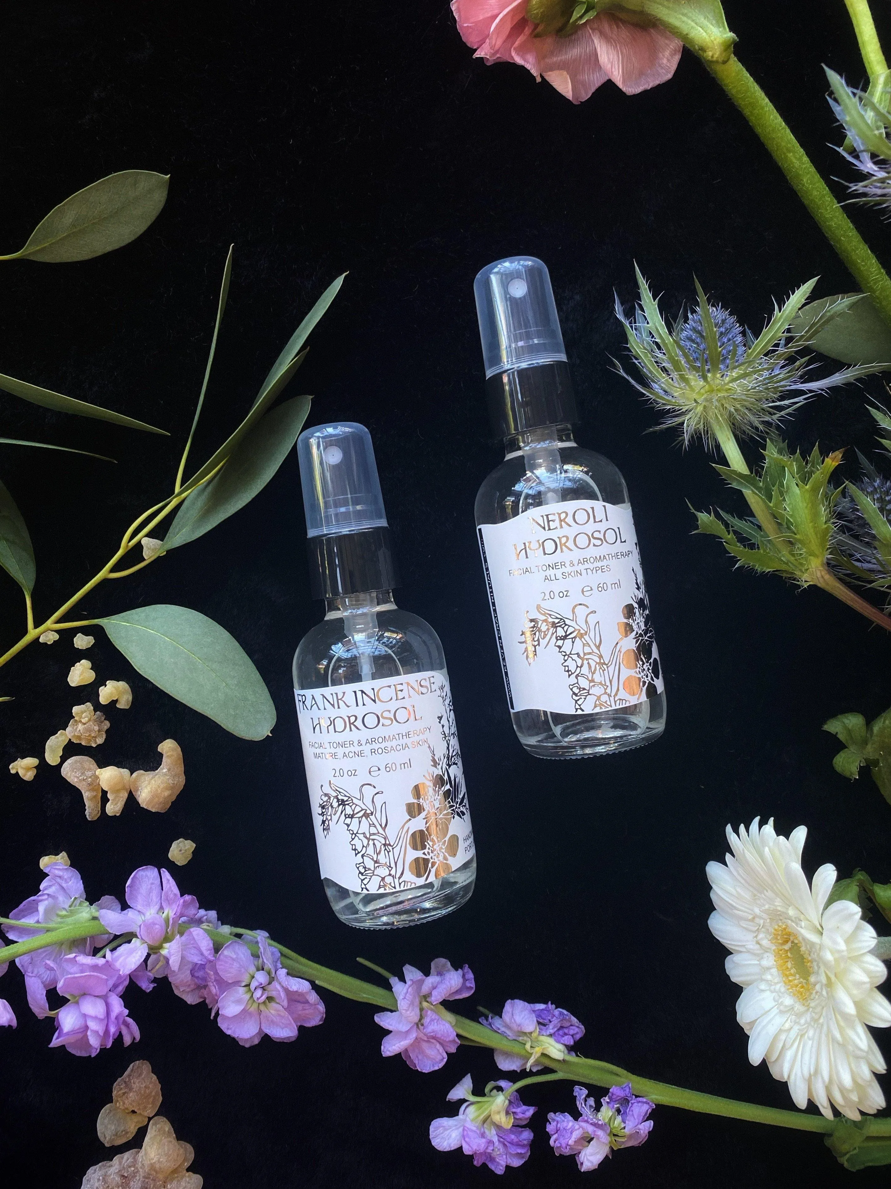 Hydrosols - Frankincense,White Rose, Sweetgrass, Douglas Fir (and more)