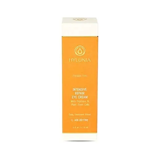 Hylunia Intensive Repair Eye Cream - 0.5 fl oz - Anti-Aging for Dark Circles and Wrinkles - with Vitamin E, Shea Butter, Hyaluronic Acid Serum - Natural Vegan Moisturizer