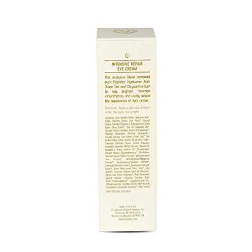 Hylunia Intensive Repair Eye Cream - 0.5 fl oz - Anti-Aging for Dark Circles and Wrinkles - with Vitamin E, Shea Butter, Hyaluronic Acid Serum - Natural Vegan Moisturizer
