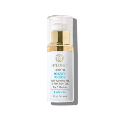 Hylunia Moisture Infusion - 1.0 fl oz - Anti-Aging - Hyaluronic Acid Serum, Vitamin C - Natural Vegan Skin Repair