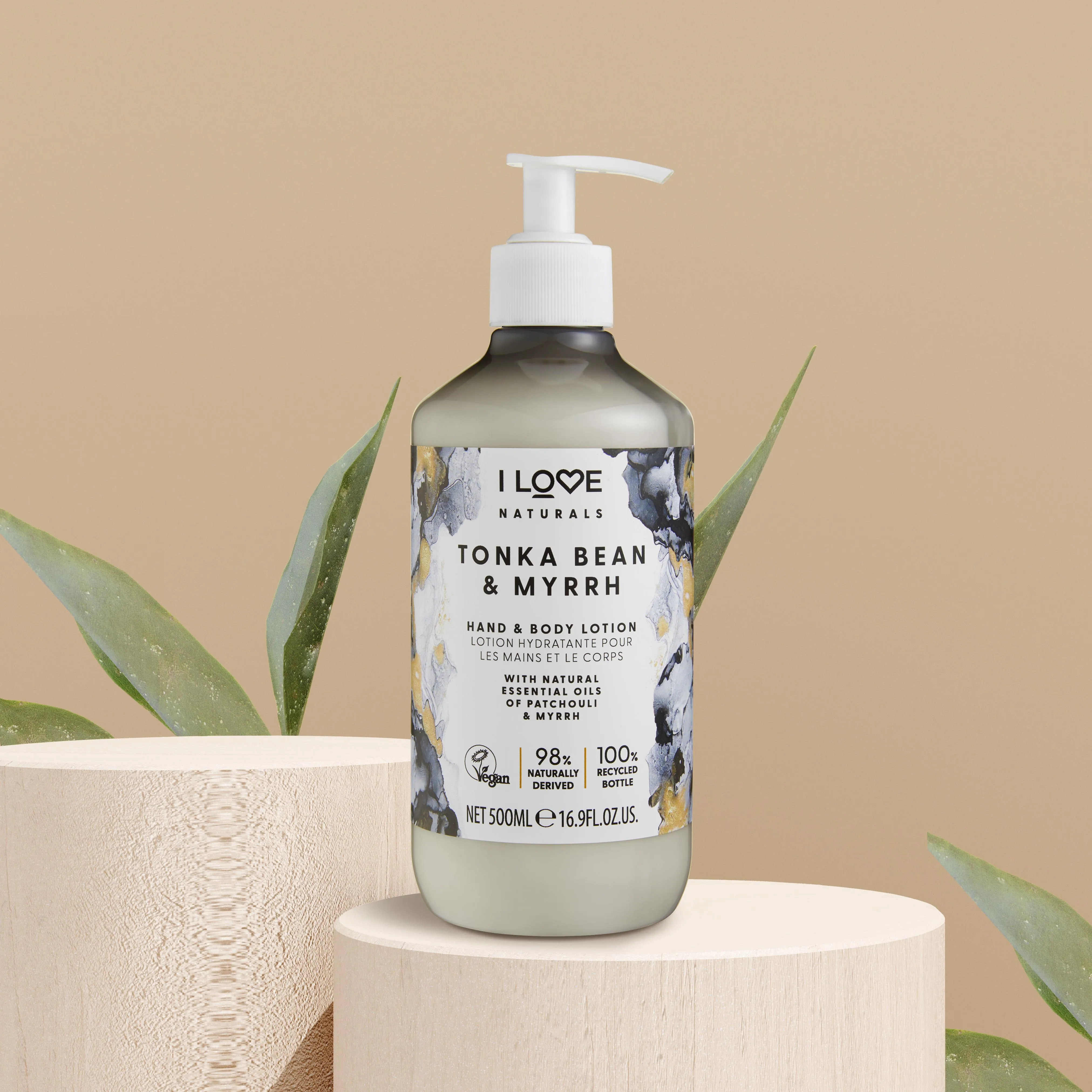 I Love Naturals Hand & Body Lotion Tonka Bean & Myrrh 500ml