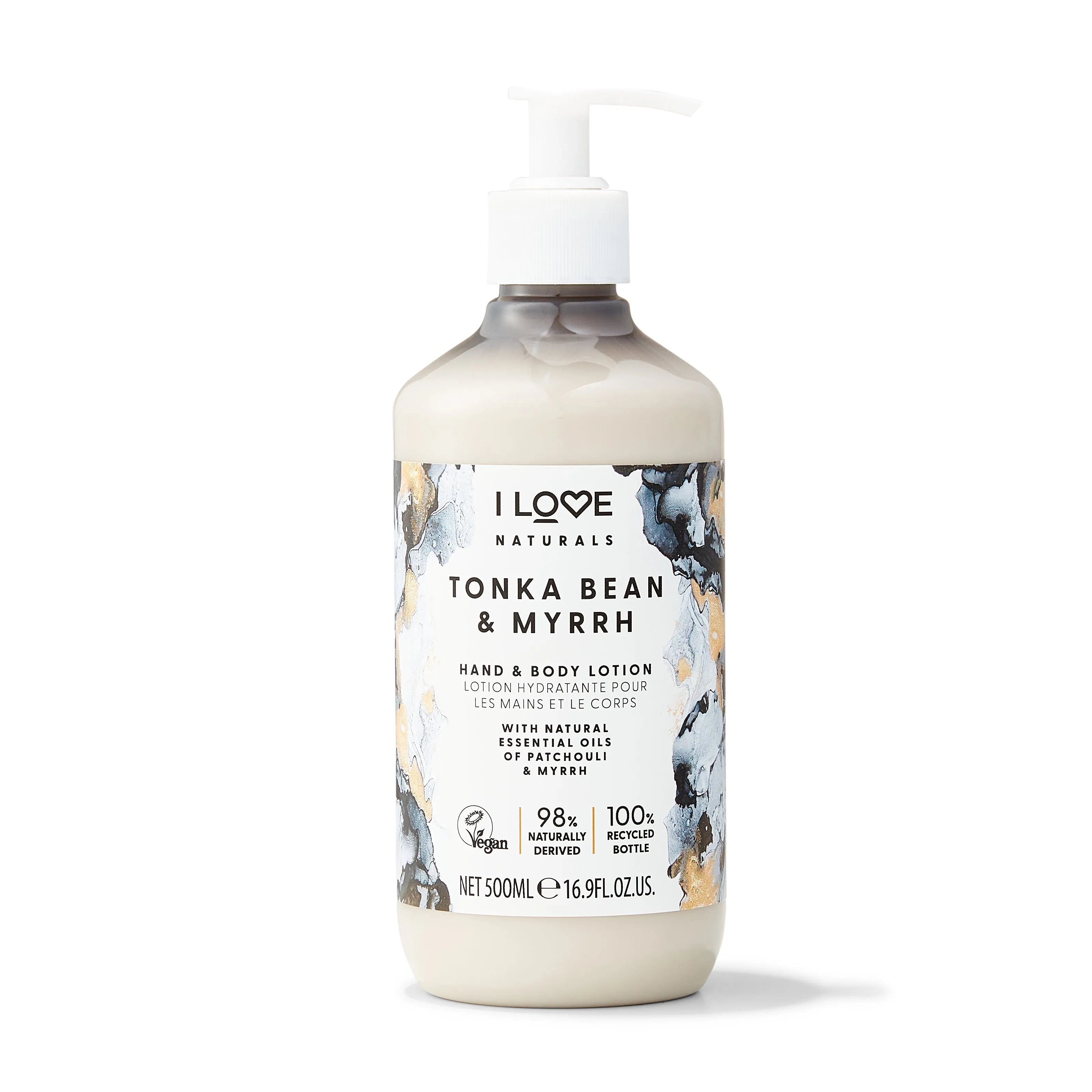 I Love Naturals Hand & Body Lotion Tonka Bean & Myrrh 500ml