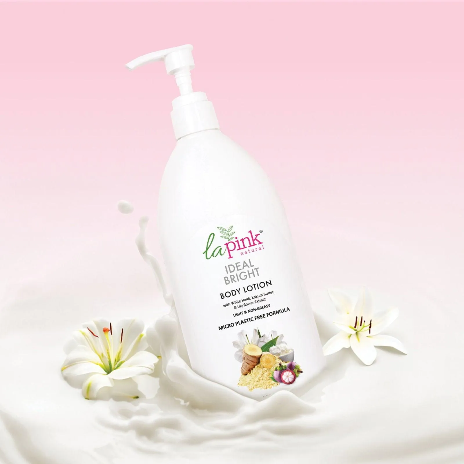 Ideal Bright Body Lotion With White Haldi & Lily Flower for Brightened Glass Skin