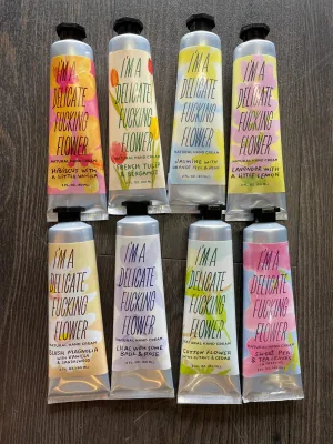 I'm a Delicate Fucking Flower Hand Cream - Lilac with Some Basil & Rose