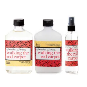 I'm not here, I'm really...walking the red carpet: bath/shower gel, body souffle & dry oil perfume