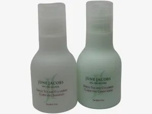 June Jacobs Green Tea Clarifying Shampoo & Conditioner Lot of 4 (2 each) 1.7oz