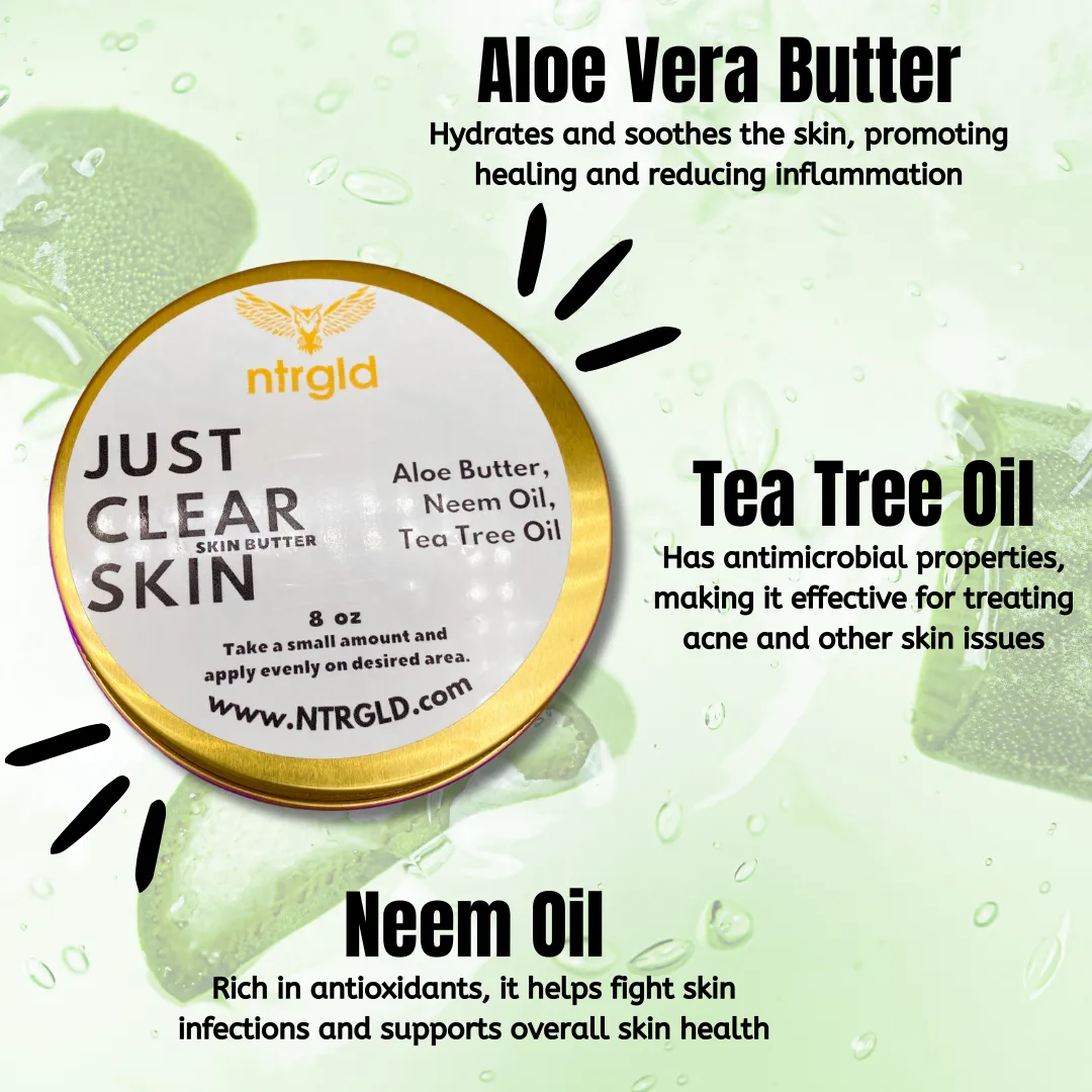 JUST CLEAR SKIN - Dark Spot Reducer & Acne Fighting Butter