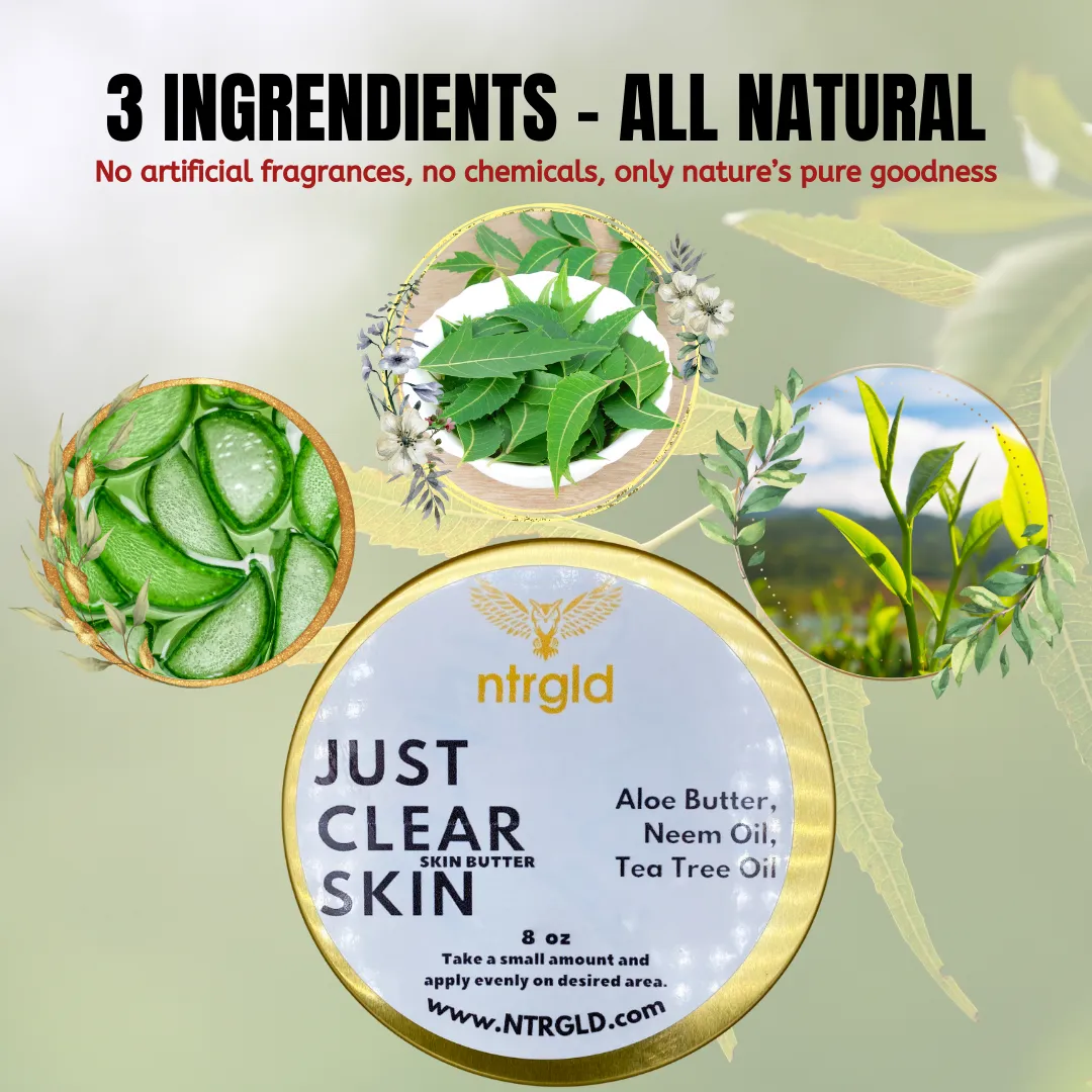 JUST CLEAR SKIN - Dark Spot Reducer & Acne Fighting Butter