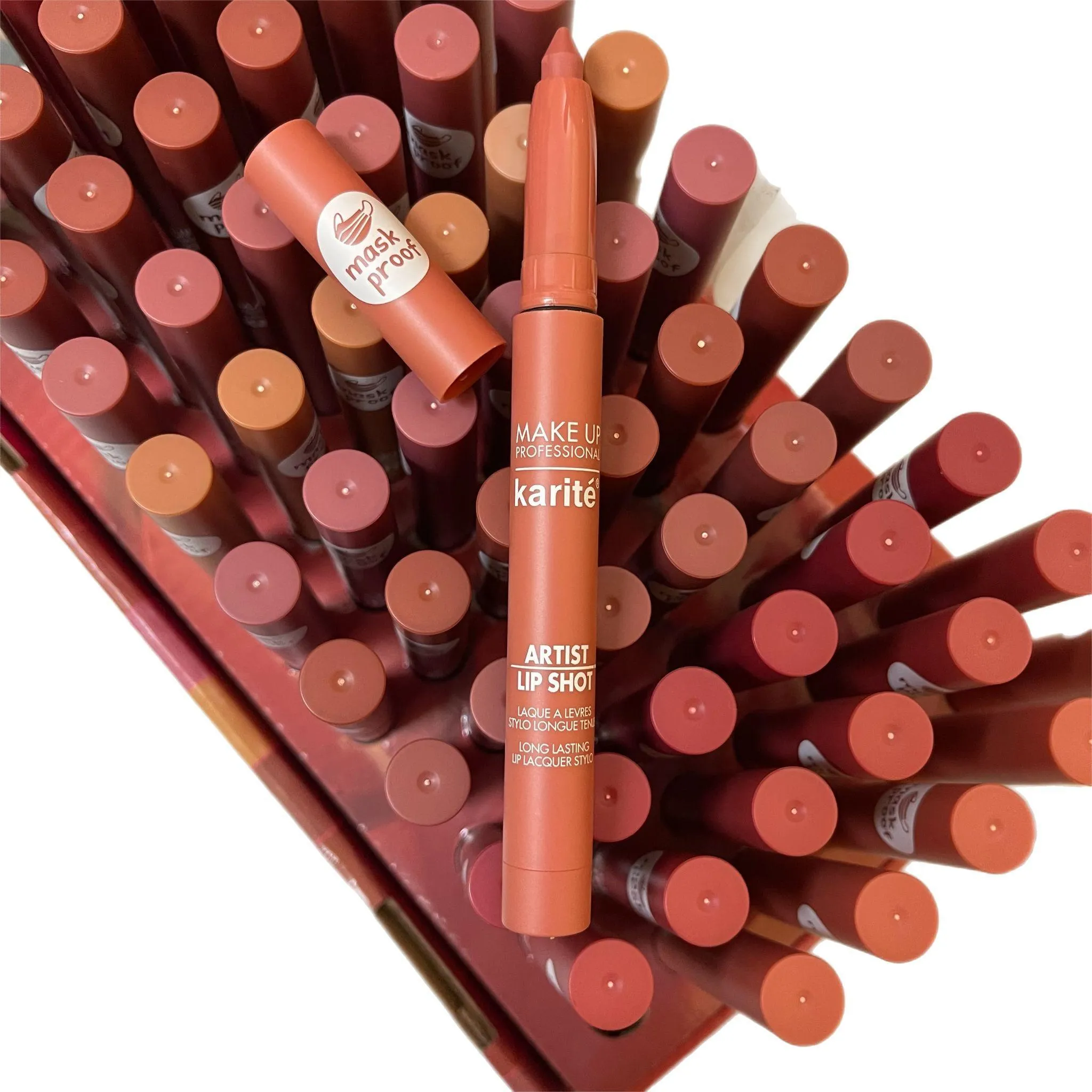 Karite Mask Proof Lipstick Artist Lip Shot - 12 Pcs