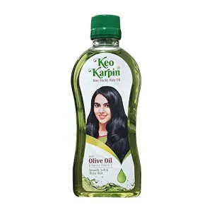 Keo Karpin Non Sticky Hair Oil With Olive Oil & Natural Vitamin E 300ml (10.14oz)