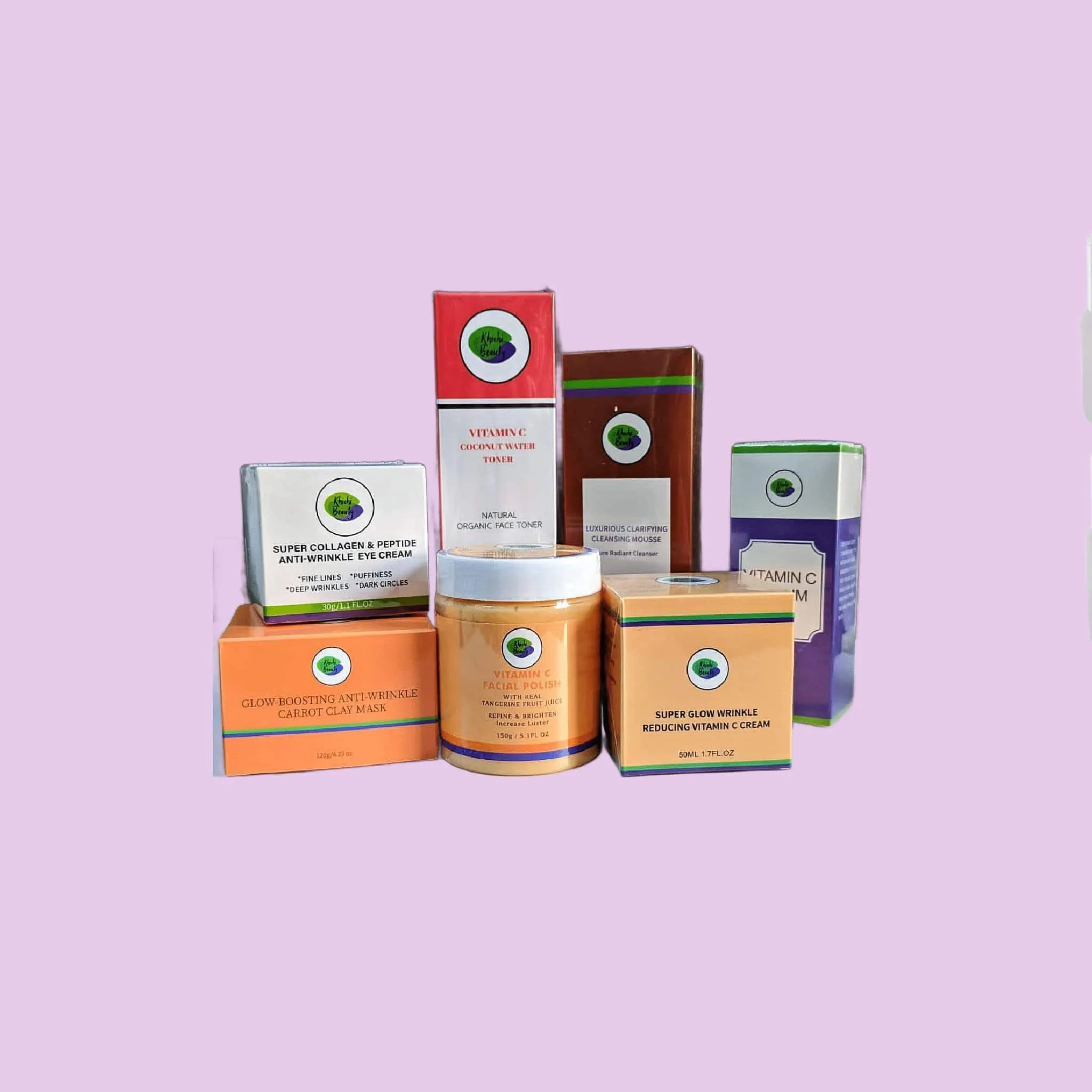 Khichi Beauty Brightening  Daily Essentials 7 Pcs set