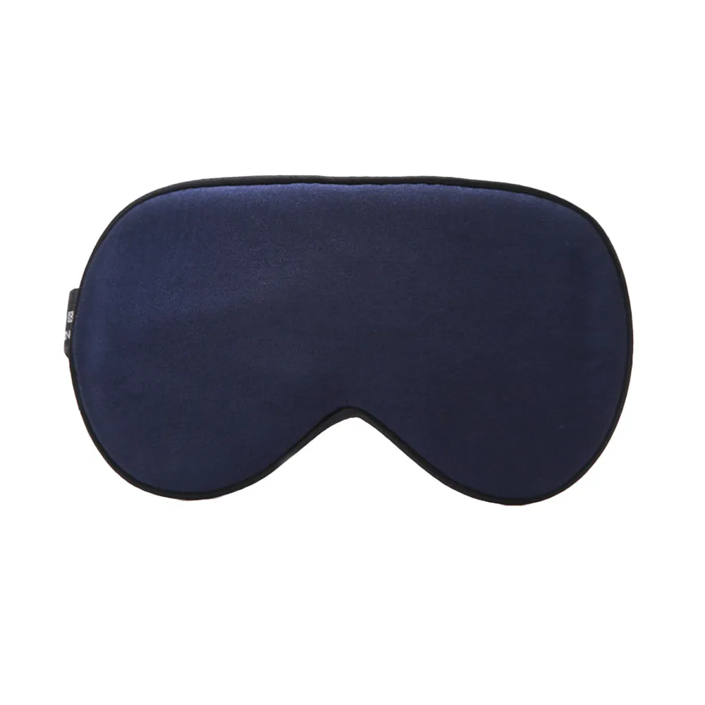 Kids Mulberry Silk Sleep Soft Eye Mask Adjustable Strap Blindfold Navy