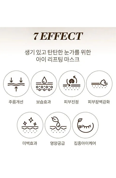 KISS MUSES Anti-Wrinkle Eye Lifting Mask 1Pcs, 1Box(7Pcs)