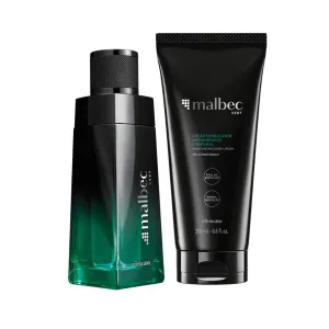 Kit Malbec Vert: Deodorant Cologne, 100ml   Body Moisturizing Lotion, 200ml - o Boticario