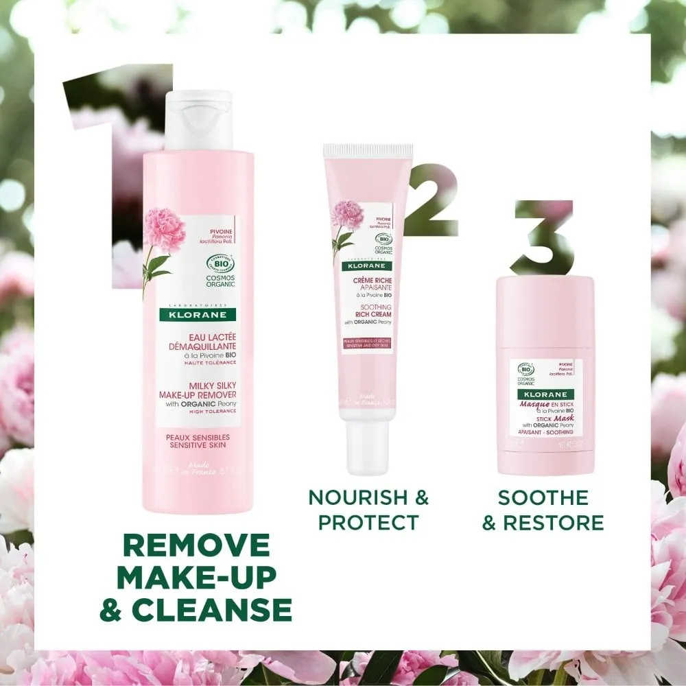 Klorane Peony Soothing Milky Silky Makeup Remover 200ml