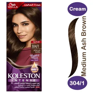 Koleston Hair Color Crème - Medium Ash Brown (304/1)