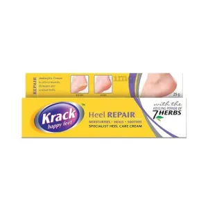 Krack Cream Heel Repair Cream moisturises, Heels, Soothes 25g